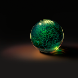 Шарик с узором