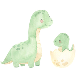 Динозавры. Мама и малыш