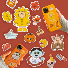 Осенний стикерпак