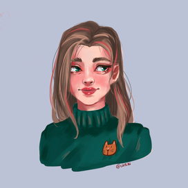 Девушка в зеленом 