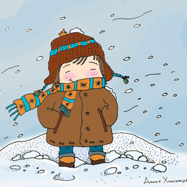 ура! зима, снег!