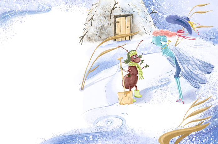 Стрекоза и муравей. И.А. Крылов