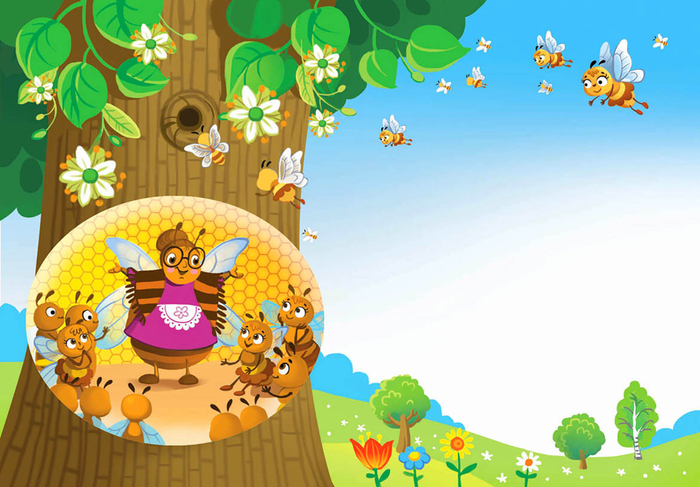 иллюстрация к сказке Е Янге Пчёлка Малышка и её друзья