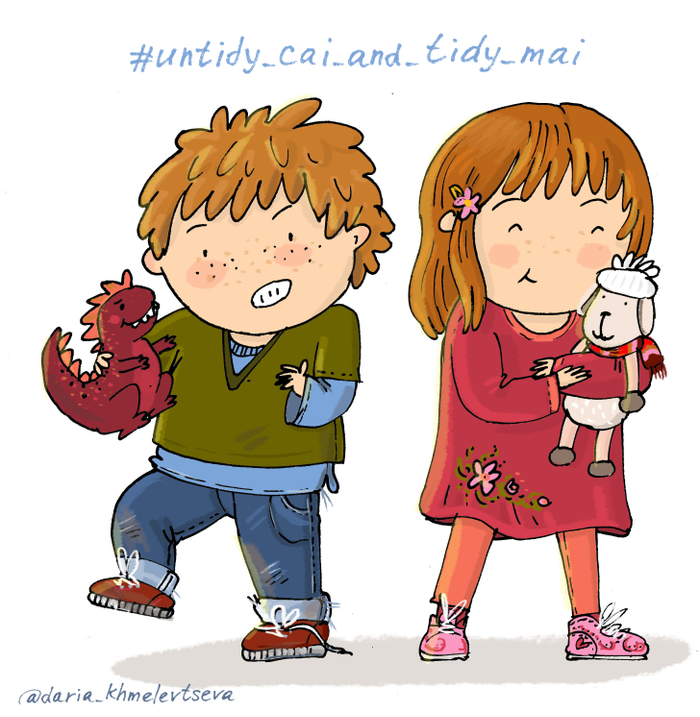 Untidy Cai and tidy Mai