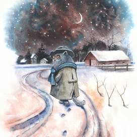 Иллюстрация для "There once was a cat"