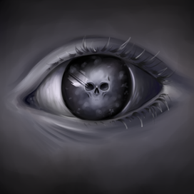 Глаз с черепом