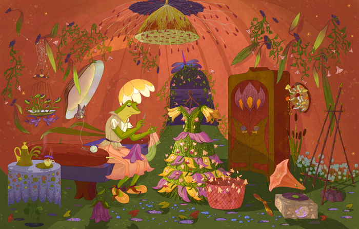 Лягушка-рукодельница