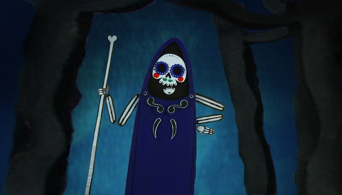 Скриншот из моей учебной анимационной работы "Старик и Смерть" 2012