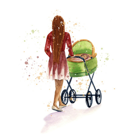 Мама с дочкой