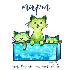 Кактусокотики. Календарь на март 2019