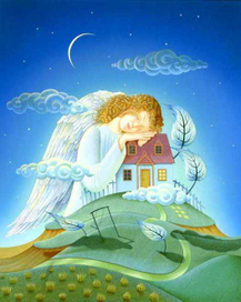 Спящий ангел обложка журнала "Angels Magazine"