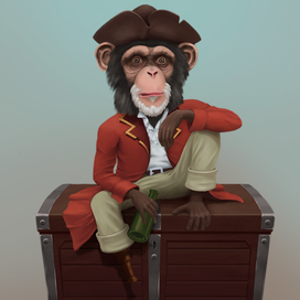 Шимпанзе пират