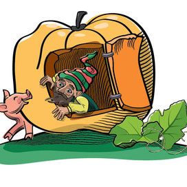 Гном Гномыч и поросёнок Изюмка