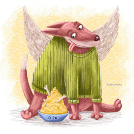 Вкусная каша для Дика 