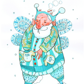 дед мороз приносит счасте