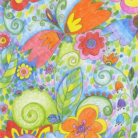 Сказочные цветочки