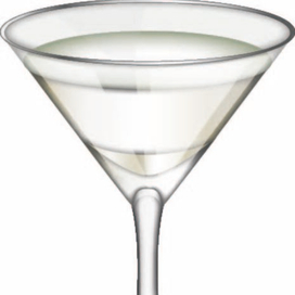 Бокал мартини