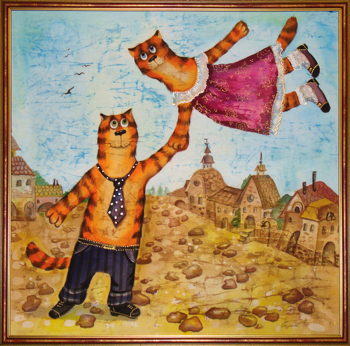 Прогулка ( по мотивам М.Шагала)