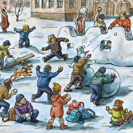 Весенние снежки  2