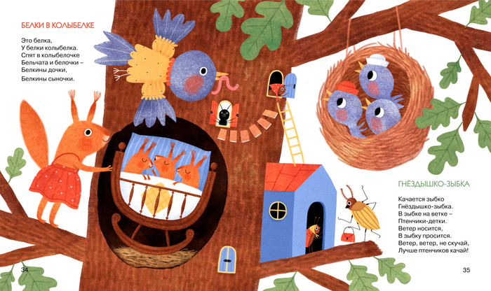 Белки в колыбелке