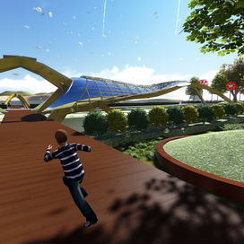 Рендер МАФ (навес)