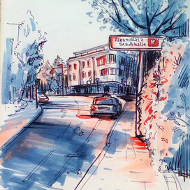 Городской скетч