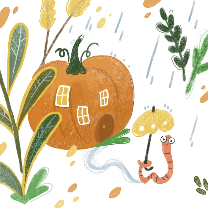 Червячок из тыковки