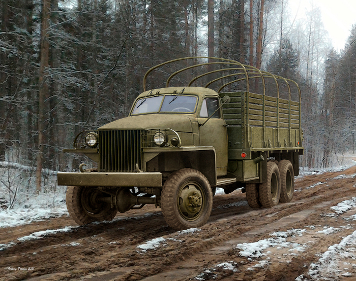 Studebaker US6 (box art for ICM)