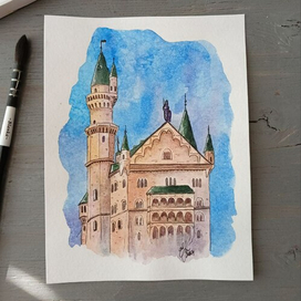 Замок нойшванштайн