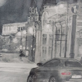 Москва.Ночь.Зима.