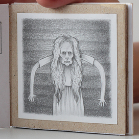 Книжка-малышка ручной работы Русская Нечисть. Кикимора