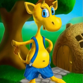 жирафик для детской книжки