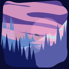 пейзаж вектор