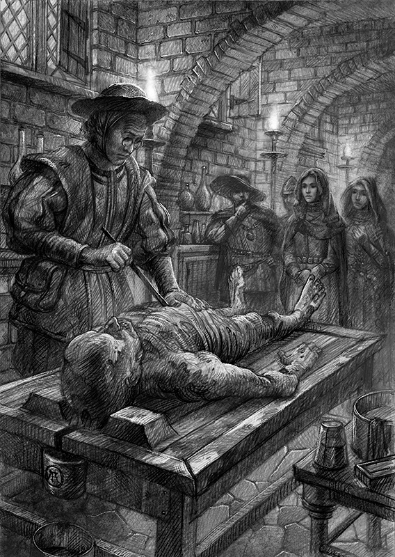 Иллюстрация к роману Р. Суржикова "Кукла на троне"