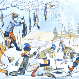 	«Багрение осетров на реке Яик» 