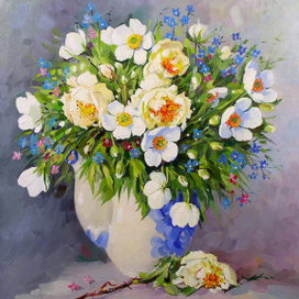 Букет с анемонами