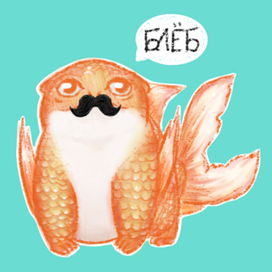 усатая рыбка Блёб