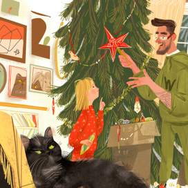 Книга- КОТОСТРОФА. Кот и Новый год.