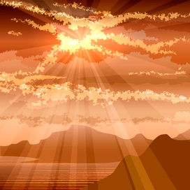 The Sunset In The Gulf