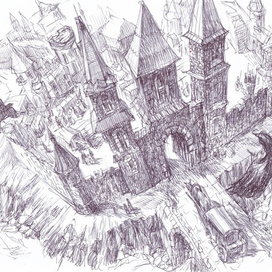 птичий полет над замком