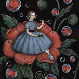 Рыбы в саду