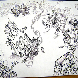 С. Писахов .Как Уйма в город на свадьбу пошла.