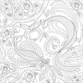 Антистресс-разукрашка "Украинские песни"