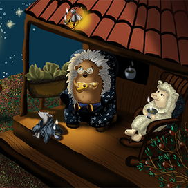 Иллюстрация к сказке "Чай из дождевой воды"