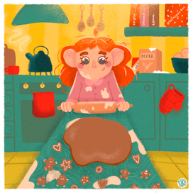 Печём пряники и радуемся жизни.А вы чем заняты?