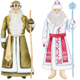 Деды морозы России: Хель Мучи, Йушто Кугыз, Кодзыд Поль