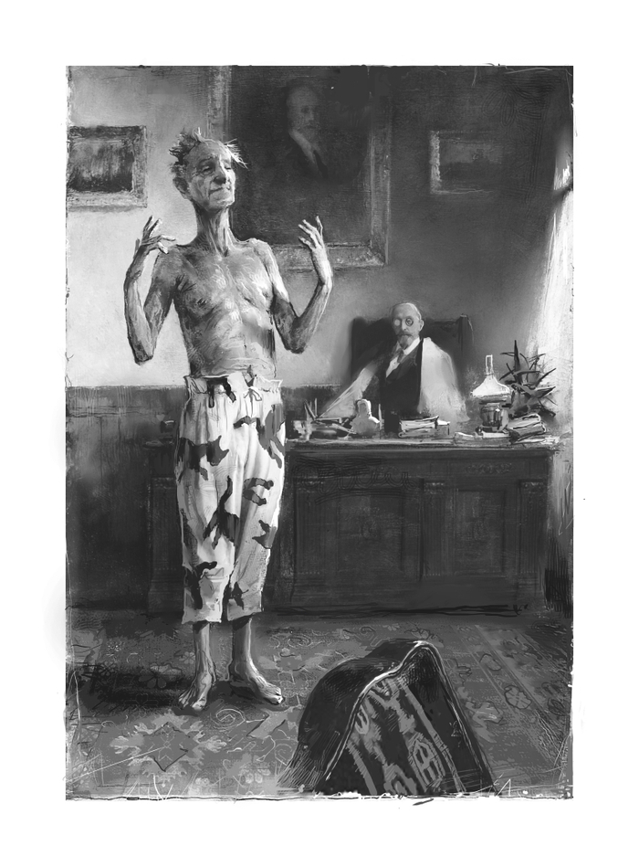 М.А.Булгаков "Собачье сердце" иллюстация к 2 главе