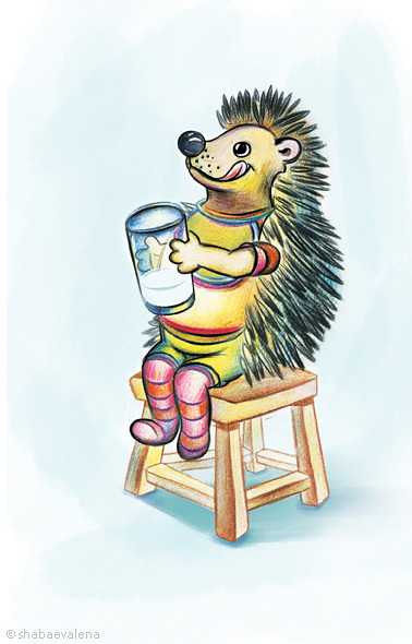 Откормленный молоком ёж