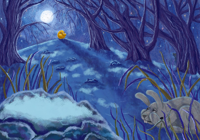 Колобок. Встреча с зайцем