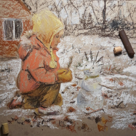 Первый снеговичок